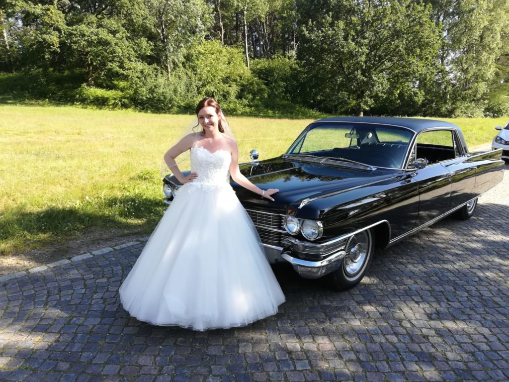 1963er Cadillac Fleetwood zum Brautshooting